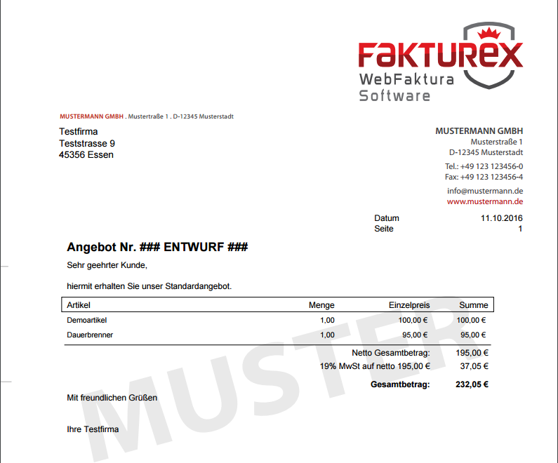 Ergebnis der Vorlagenzusammenfügung